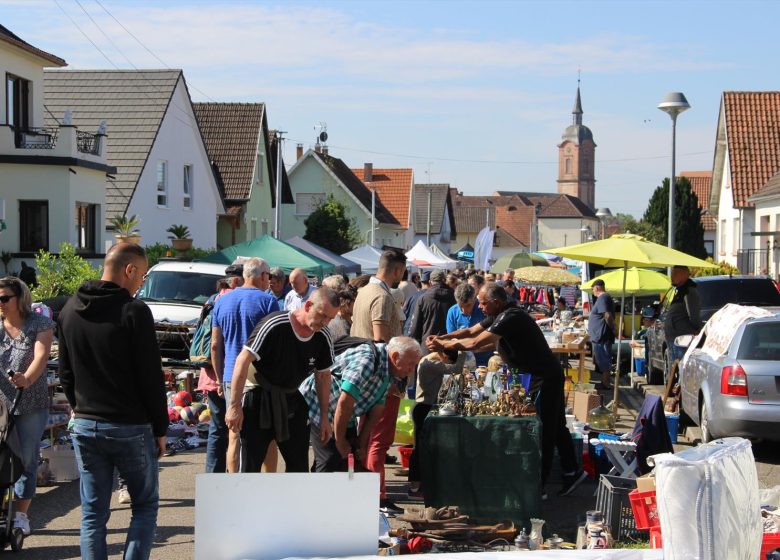 Marché aux puces du carnaval des Vosges du Nord