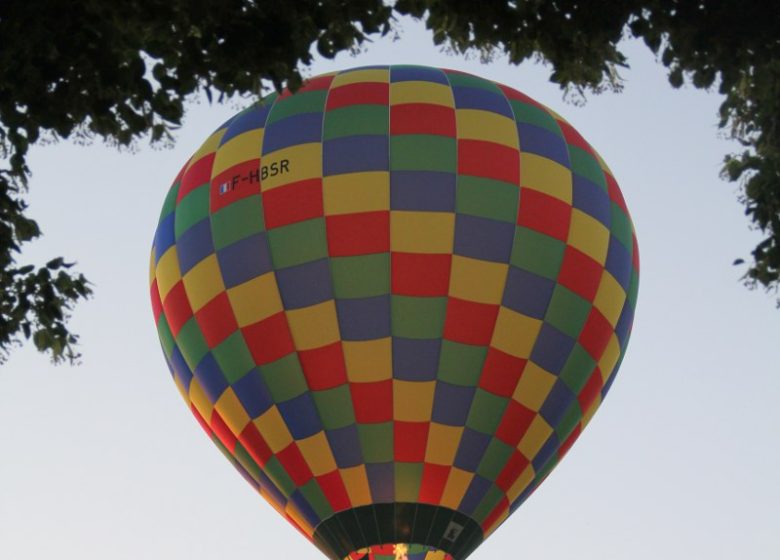 Grüne Elsass-Heißluftballons