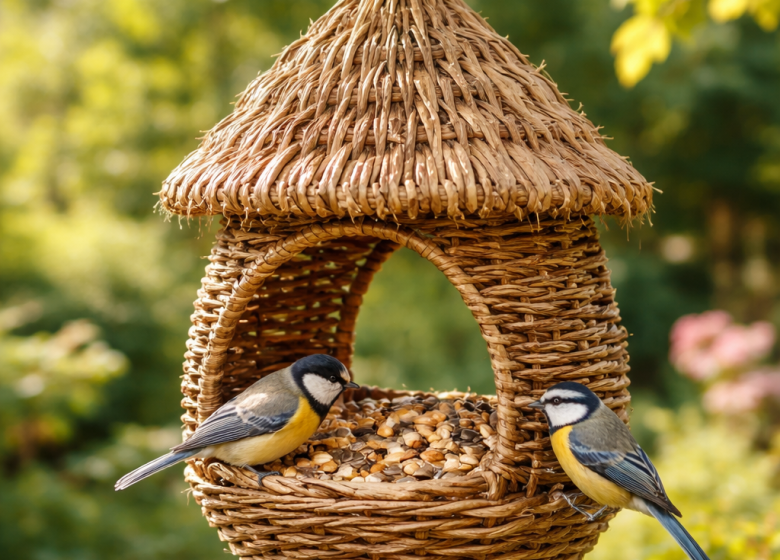 Fabrication d&rsquo;une mangeoire en osier