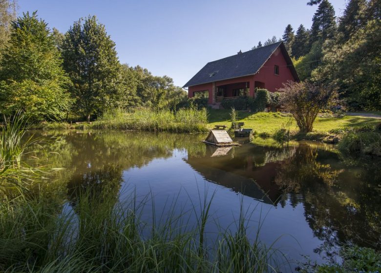 Furnished La Maison Rouge, between vegetal and mineral