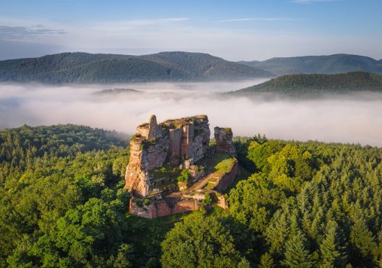 Wanderung der GR53 Etappe 1 von Wissembourg nach Obersteinbach