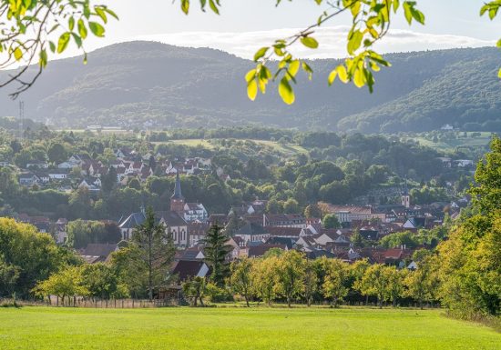 Circuit de randonnée de la piscine au plan d&rsquo;eau par la Villa Le Riesack