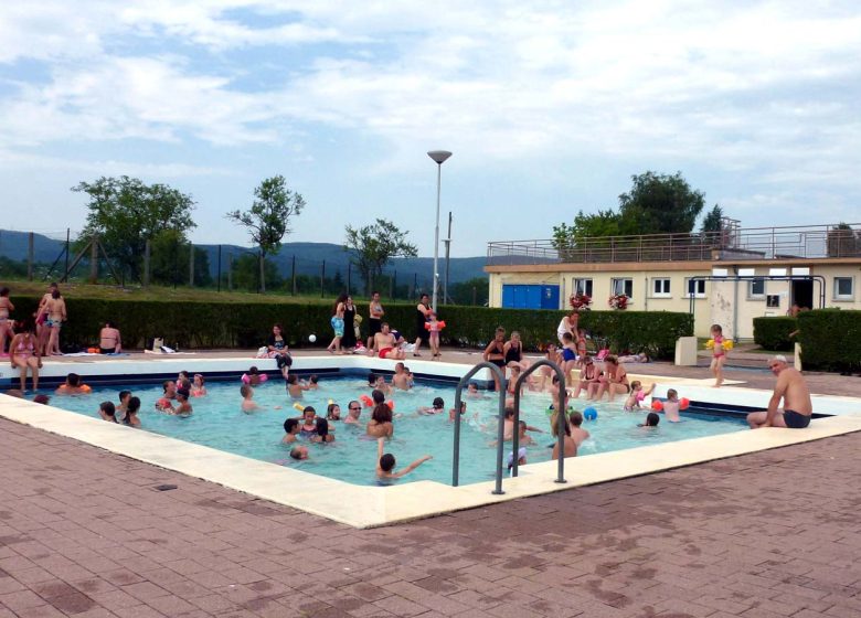 Outdoor municipal swimming pool