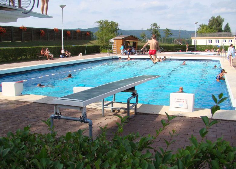 Outdoor municipal swimming pool