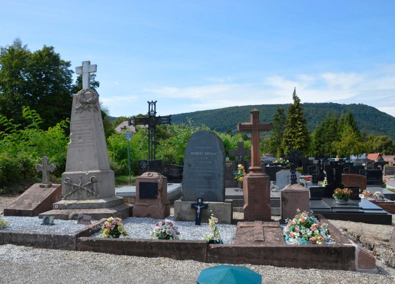 Graves of the first victims of the war of 1870