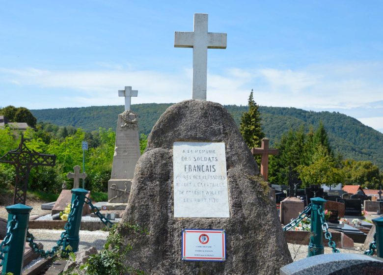 Graves of the first victims of the war of 1870