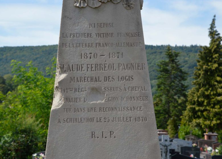 Graven van de eerste slachtoffers van de oorlog van 1870