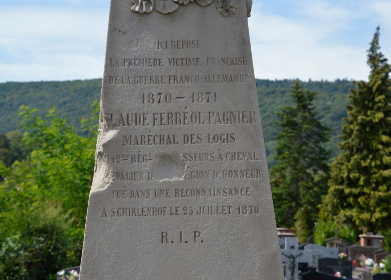 Graves of the first victims of the war of 1870