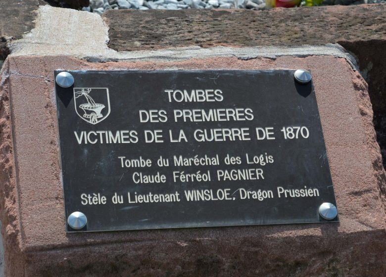 Graves of the first victims of the war of 1870