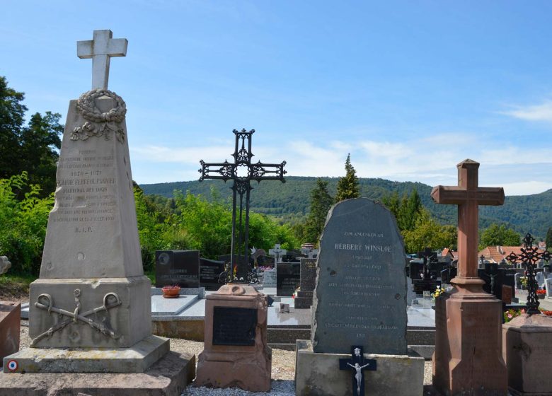 Graves of the first victims of the war of 1870